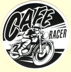 Cafe Racer Motorradaufkleber