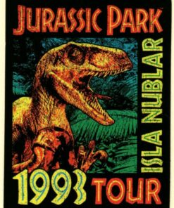 Jurassic Park 1993 tour sticker