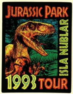 Jurassic Park 1993 tour sticker