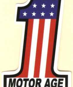 Sticker drapeau USA Motor Age