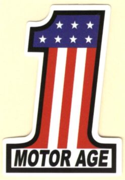 Sticker drapeau USA Motor Age