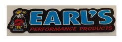 Earl's performance products chrome sticker