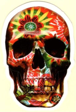 Doodshoofd skull sticker