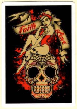 Faith Love Skull sticker