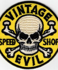 Vintage Evil Speed Shop stoffen Opstrijk patch