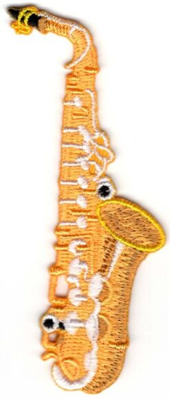 Saxofoon stoffen opstrijk patch