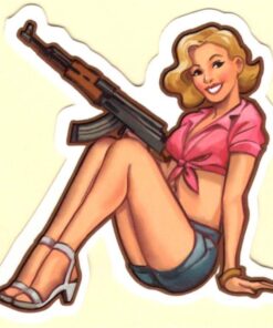 Sticker Pin Up Girl