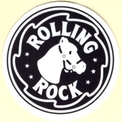 Rolling Rock sticker