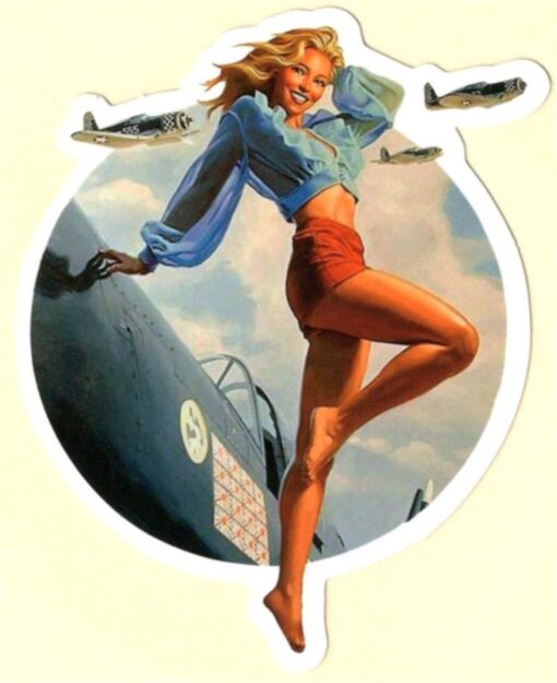 Sticker Pin Up Girl
