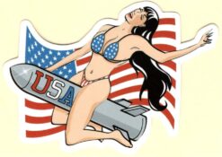 Pin Up Girl USA sticker
