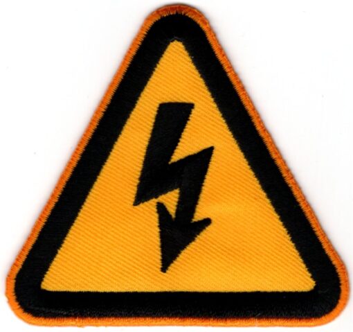 High Voltage stoffen opstrijk patch