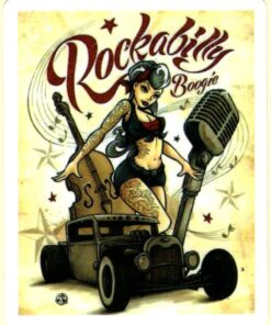 Rockabilly-Aufkleber