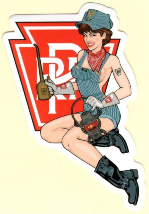 Pin-Up-Girl-Aufkleber
