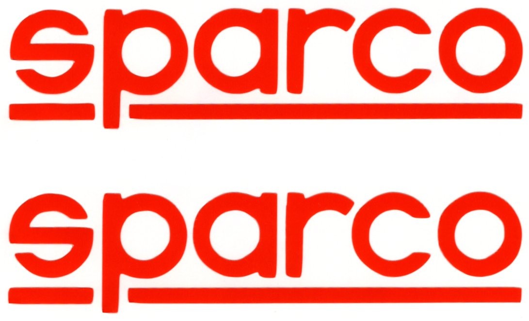 SPARCO losse letters sticker set