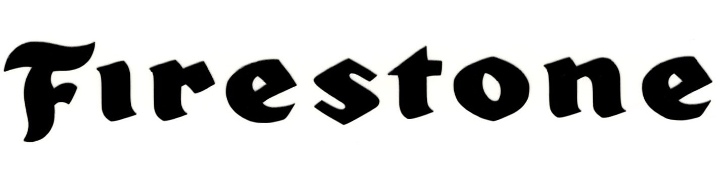 Beweglicher Buchstabenaufkleber von Firestone
