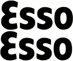 Esso losse letters sticker