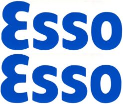 Esso losse letters sticker
