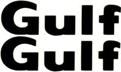 Gulf losse letters sticker