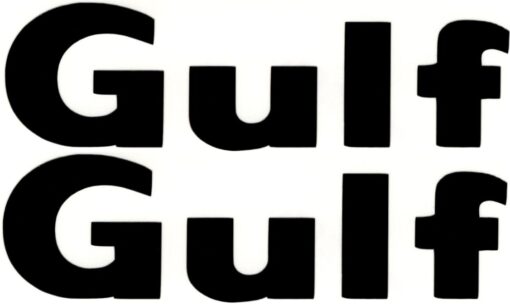 Beweglicher Gulf-Aufkleber