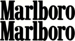 Marlboro-Set mit beweglichen Buchstabenaufklebern