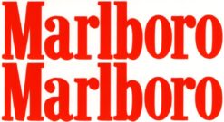 Marlboro losse letters sticker set