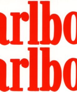 Marlboro-Set mit beweglichen Buchstabenaufklebern