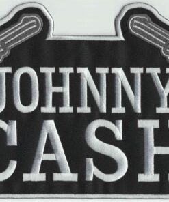 Johnny Cash Applikation zum Aufbügeln