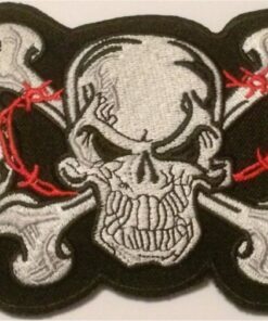 Skull stoffen opstrijk patch