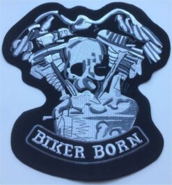 Biker Born Applique Fer Sur Patch