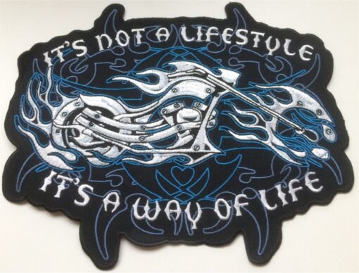 Motorcycle Way of Life stoffen opstrijk patch