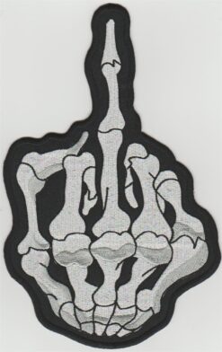 Doigt du milieu applique fer sur patch