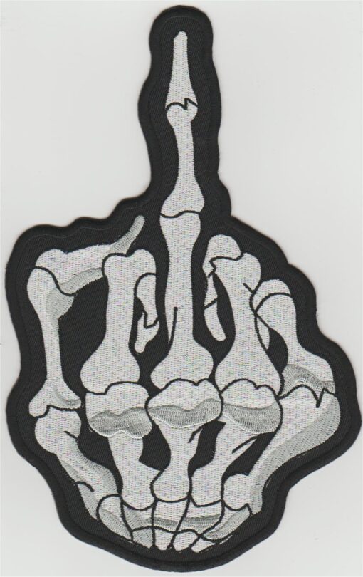 Doigt du milieu applique fer sur patch
