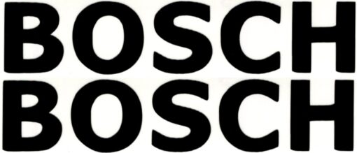 Set mit beweglichen Buchstabenaufklebern von Bosch