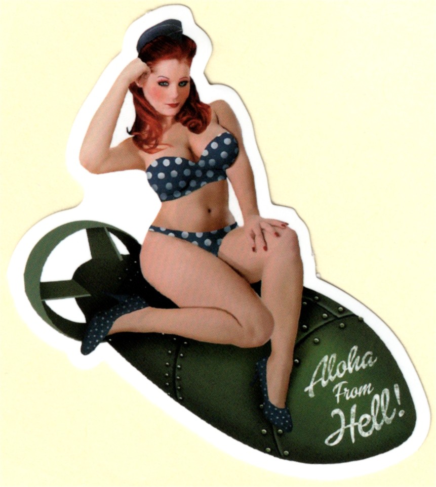Sticker Pin Up Girl
