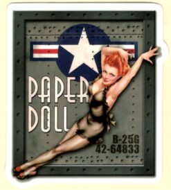 Sticker Pin Up Girl Paper Doll
