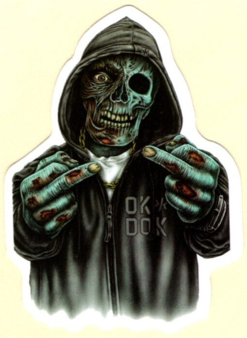 Skull sticker