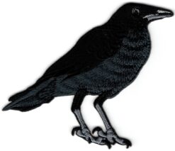 Kraai Crow stoffen opstrijk patch
