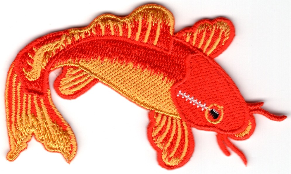 Goldfisch Applikation zum Aufbügeln
