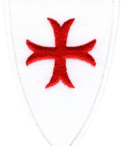 Knights Templar Shield Applique Iron On Patch