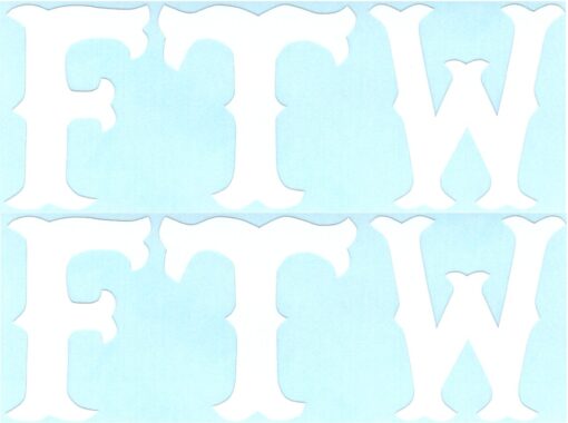FTW sticker set