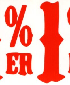 1% er Aufkleberset