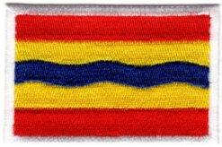 Overijssel vlag stoffen opstrijk patch