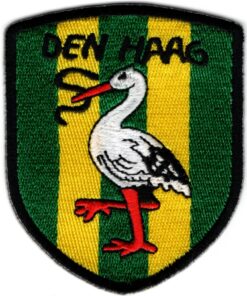 Aufnäher zum Aufbügeln mit der Flagge von Den Haag