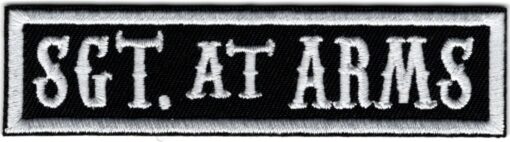 Sgt.At Arms stoffen opstrijk patch