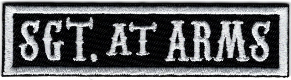 Sgt.At Arms stoffen opstrijk patch