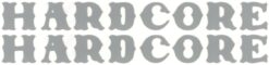 Hardcore sticker set