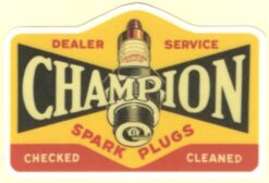 Champion Spark Plugs sticker