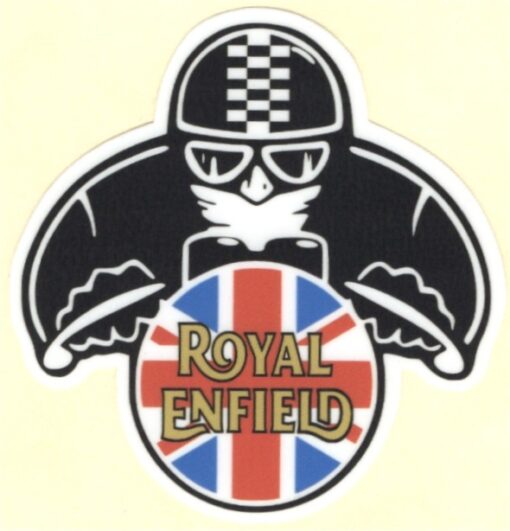 Aufkleber „Royal Enfield Cafe Racer“.