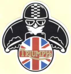 Sticker Triumph Cafe Racer