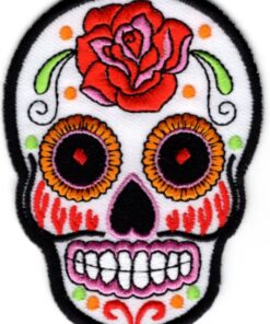 Sugar Skull stoffen opstrijk patch